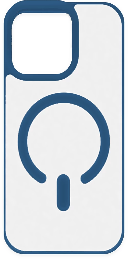 Obastyle Colourful Edges Magnetic Clear Case για Apple iPhone 15 Pro - Μπλε Μαρίν