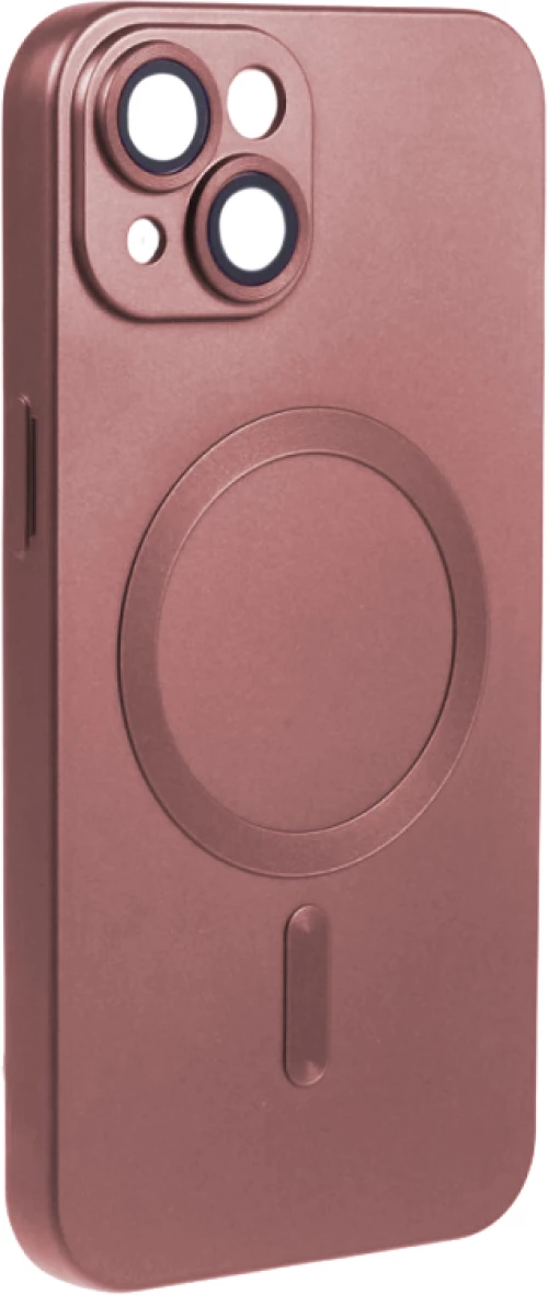 ObaStyle Metal Effect Magnetic Soft Cover Case για Apple iPhone 13 - Ροζ Χρυσό