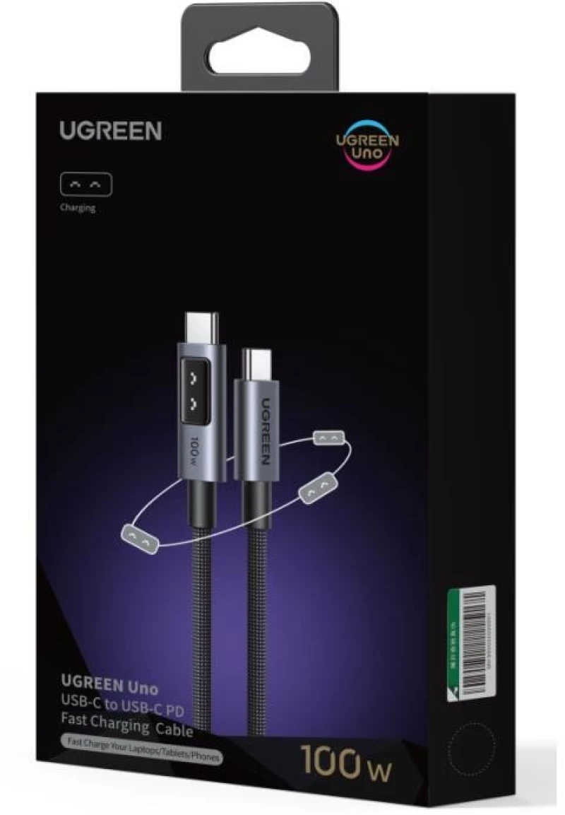 Charging Cable UGREEN L509 100W TYPE-C/TYPE-C Black 3m 35513 5A