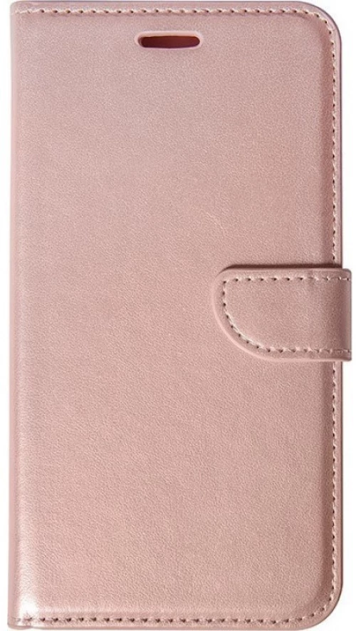 Θήκη flip με υποδοχή καρτών και δυνατότητα STAND για Xiaomi Poco M6 Pro 5G -  Ροζ Χρυσό