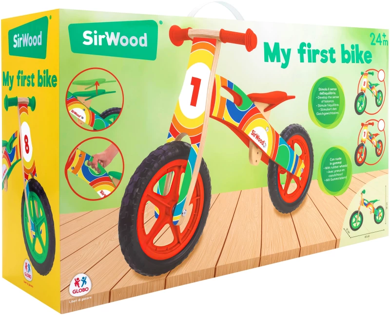 GLOBO Ξύλινο Ποδήλατο Ισορροπίας  MY FIRST BIKE