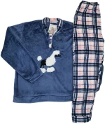 Fleece Πυτζάμες Μπλε CT-108