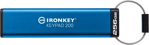 Kingston Technology IronKey Keypad 200 μονάδα USB flash 256 GB USB Τύπου-A 3.2 Gen 1 (3.1 Gen 1) Μπλε