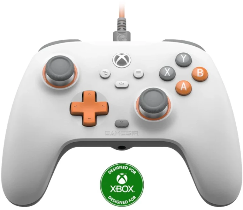 Gamesir T7 Ενσύρματο Gamepad με Hall Effect για PC / Xbox One / Xbox Series Creamsicle White