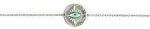 Βραχιόλι αλυσίδα ασημί φλουρί StarEye Stainless Steel ΦΝ-5628-2