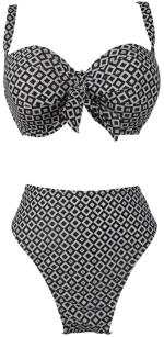 Γυναικείο μπικίνι set λευκό-μαύρο-χρυσό sunlover 5002-149