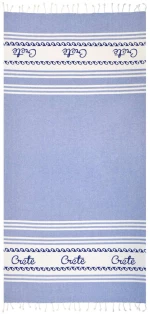 Pestemal Πετσέτα Θαλάσσης Μπλε 180x90cm Με Τύπωμα Crete 24309