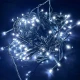 Χριστουγεννιάτικα Λαμπάκια Μπαταρίας 20m με 200 Microled, Αδιάβροχα IP44, Λευκού Ψυχρού Φωτισμού και 8 Προγράμματα