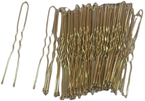 Φουρκέτες  Χρυσές  σετ 50 τμχ