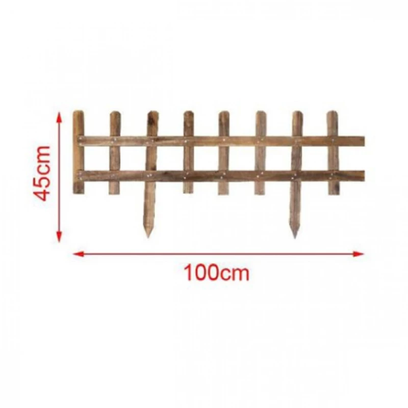 45x100cm Ξύλινη Μπορντούρα Γκαζόν