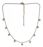 Kostibas 1013-785XL, Κολιέ, Ατσάλι, Με Πέτρες, Λευκό