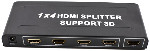 Splitter HDMI 1x4 με 1 είσοδο και 4 εξόδους με Υποστήριξη 3D