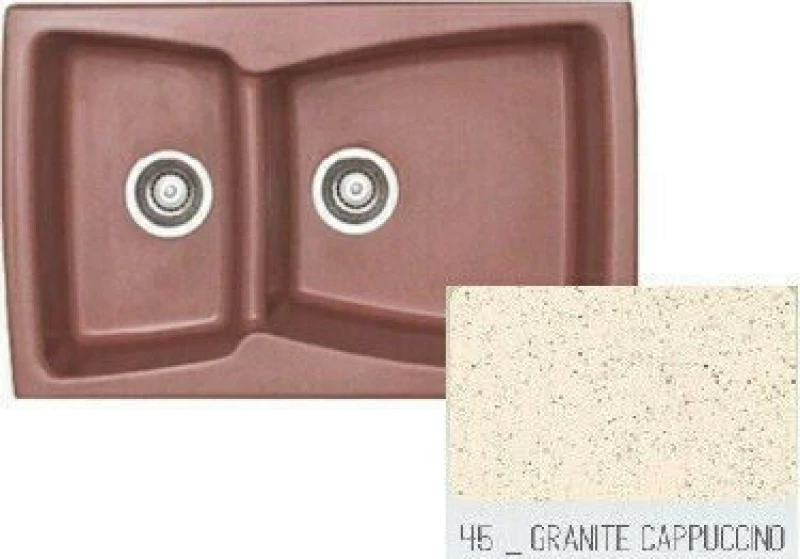 SANITEC Modern 320 (79x50cm) - Granite Cappuccino
