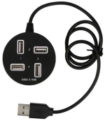 Andowl Αντάπτορας HUB Q-HU811 4 Θύρες USB 2.0 Μαύρο