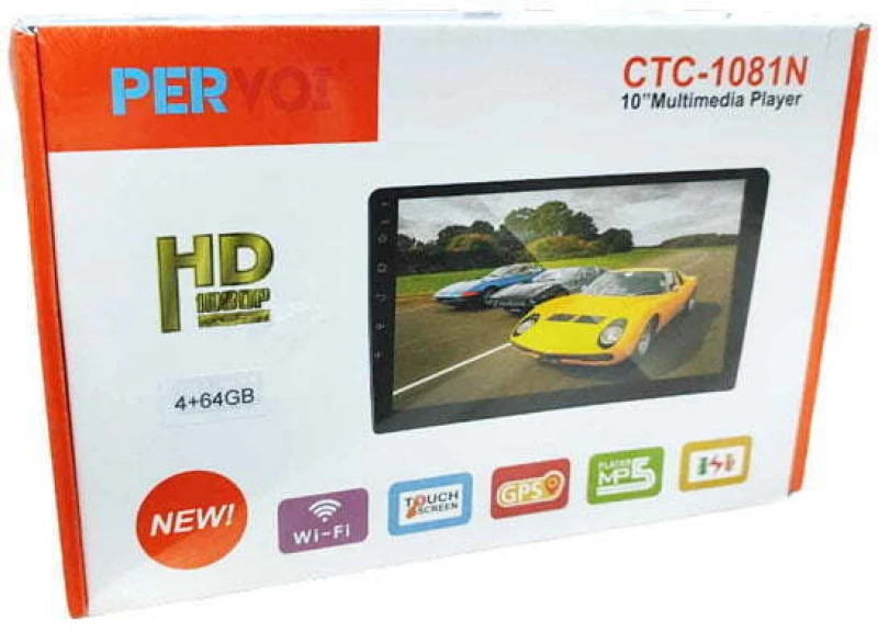 Pervoi Ηχοσύστημα Αυτοκινήτου (Bluetooth/USB/WiFi/GPS) με Οθόνη Αφής 10" CTC-1081N