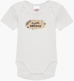 Σετ 2 κοντομάνικα κορμάκια βρεφικό αγόρι "Sweet dreams" γαλάζιο