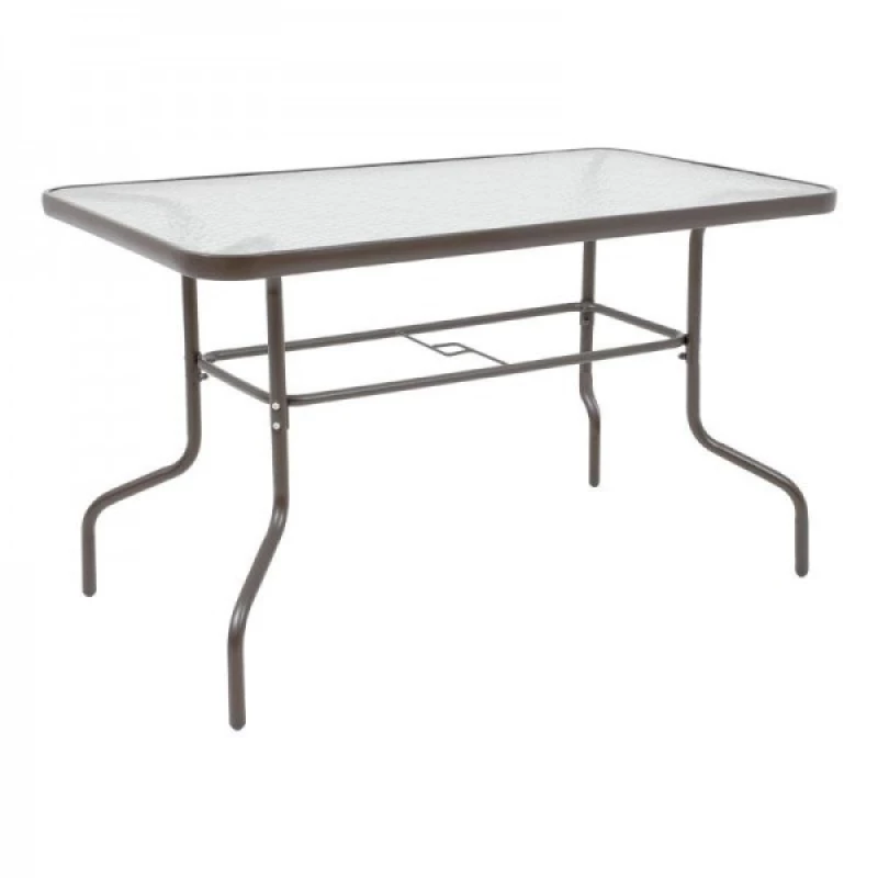 Τραπέζι Μεταλλικό Καφέ Jt2-039g 120x60x72εκ