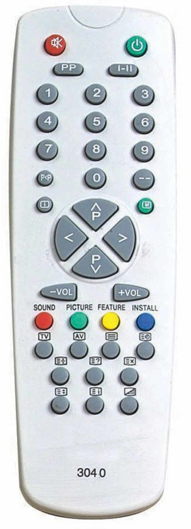 VESTEL 3040M REMOTE CONTROL