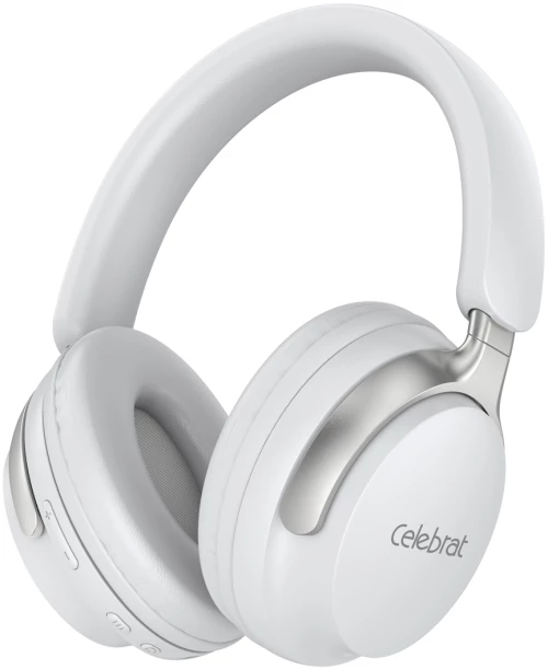 CELEBRAT headphones A40, ασύρματα & ενσύρματα, 40mm, 250mAh, λευκά