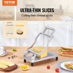 VEVOR Cheese Cutter with Wire Cheeser Butter Cutting 0.2" Thin Cheese Slicer
