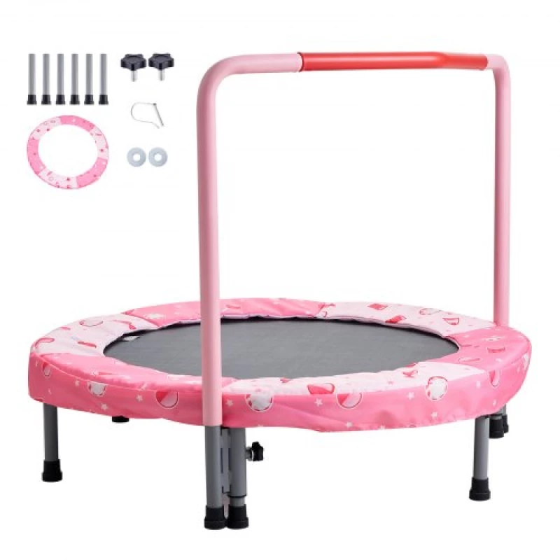 VEVOR 36" Trampoline for Kids Foldable Mini Toddler Trampoline Indoor Outdoor