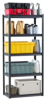 VEVOR Storage Shelves 18" D x 32" W x 72" H 5-tier Garage Storage Shelving