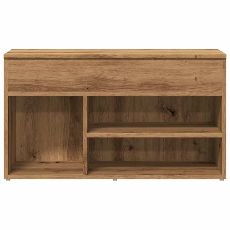 vidaXL Πάγκος Παπουτσιών τεχνίτης Δρυς 80x30x45 εκ. Επεξεργασμένο Ξύλο