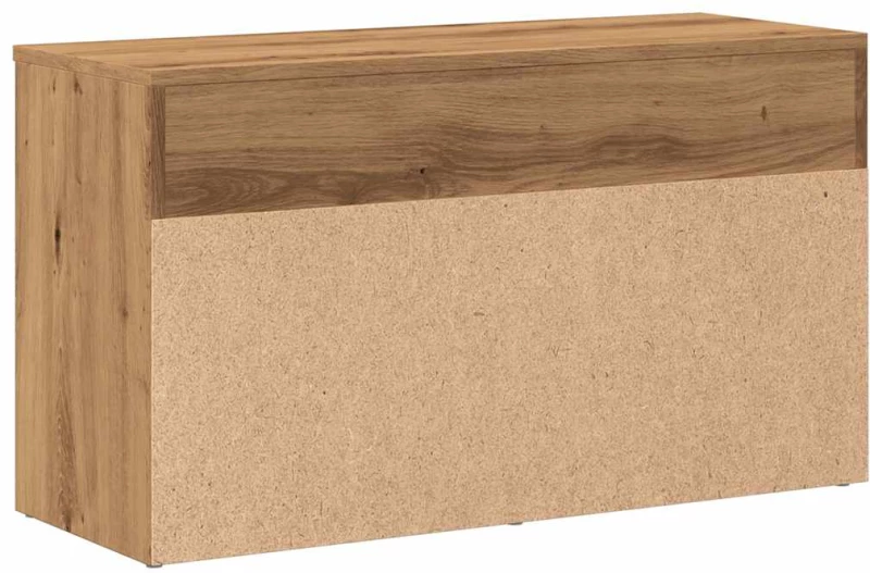 vidaXL Πάγκος Παπουτσιών τεχνίτης Δρυς 80x30x45 εκ. Επεξεργασμένο Ξύλο