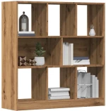 vidaXL Ντουλάπι βιβλίων Artisan Oak 97,5x29,5x100 cm Ξύλο μηχανής