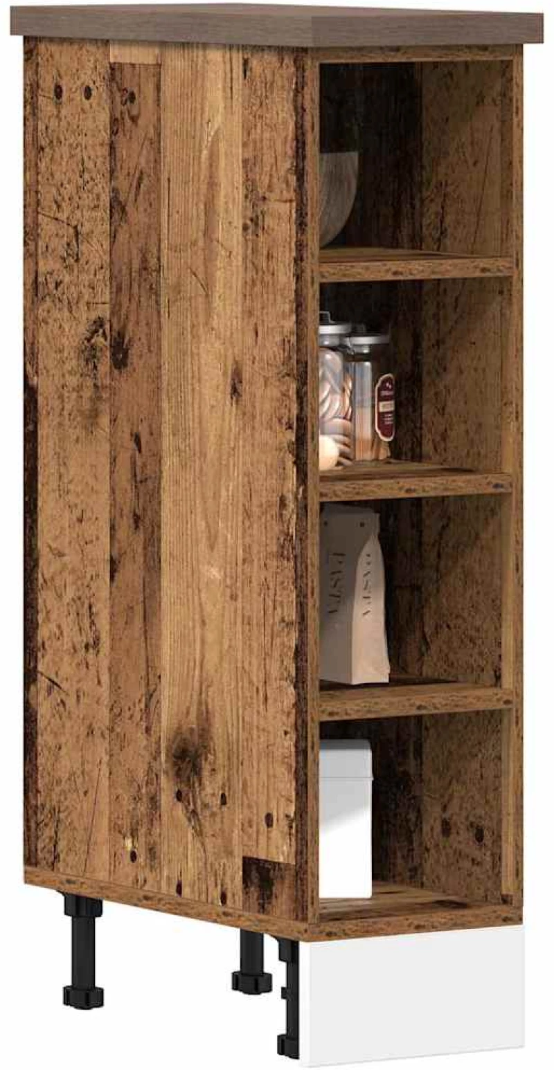 vidaXL Κάτω ντουλάπι Riga Παλιό ξύλο 20x44,5x81,5 cm