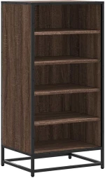 vidaXL Ράφι παπουτσιών καφέ δρυς 48x38x97,5 cm Κατασκευασμένο ξύλο