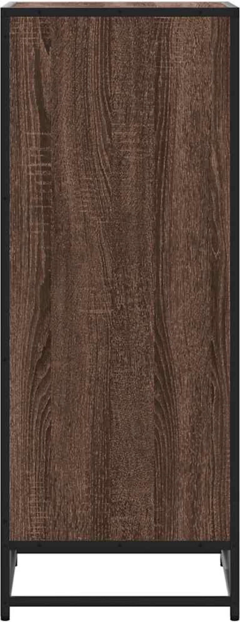 vidaXL Ράφι παπουτσιών καφέ δρυς 48x38x97,5 cm Κατασκευασμένο ξύλο