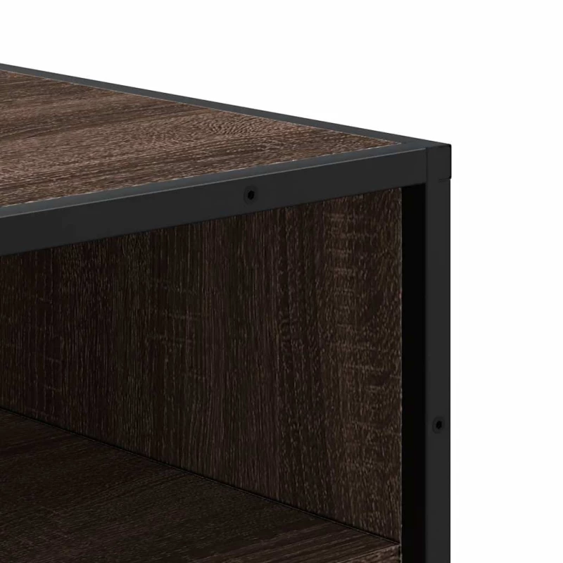 vidaXL Ράφι παπουτσιών καφέ δρυς 48x38x97,5 cm Κατασκευασμένο ξύλο