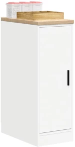 vidaXL ντουλάπι αποθήκευσης γκαράζ Λευκό 30x51x85 εκ μασίφ ξύλο πεύκο