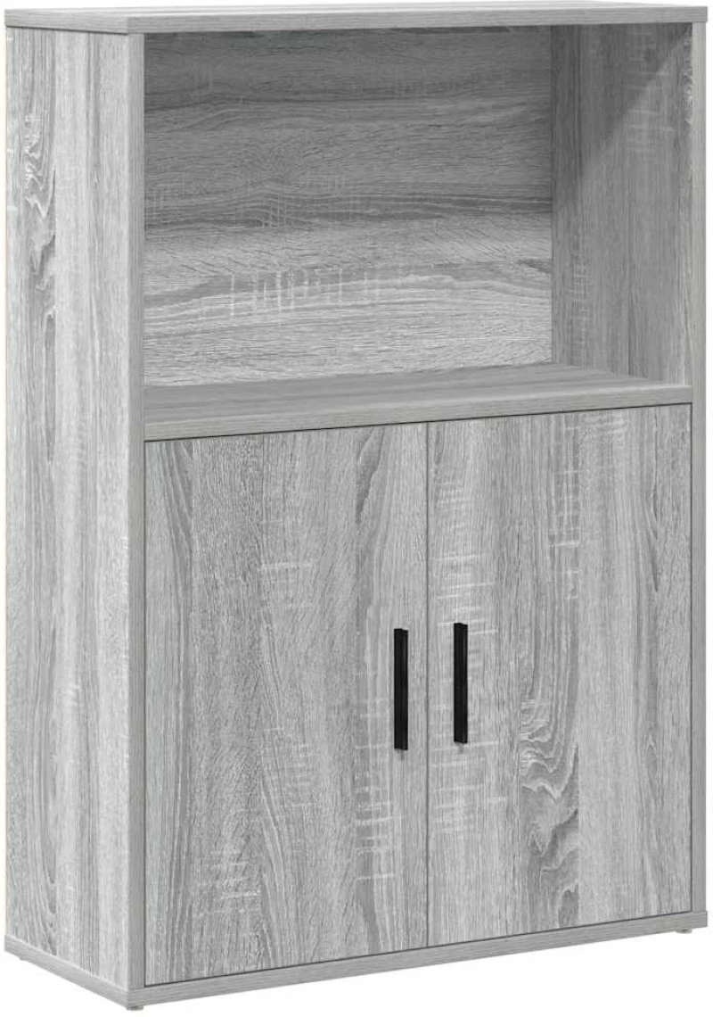 vidaXL Βιβλιοθήκη Γκρι Sonoma 60x24x85 εκ. από Επεξεργασμένο Ξύλο