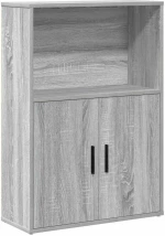 vidaXL Βιβλιοθήκη Γκρι Sonoma 60x24x85 εκ. από Επεξεργασμένο Ξύλο