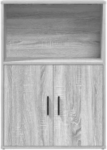 vidaXL Βιβλιοθήκη Γκρι Sonoma 60x24x85 εκ. από Επεξεργασμένο Ξύλο