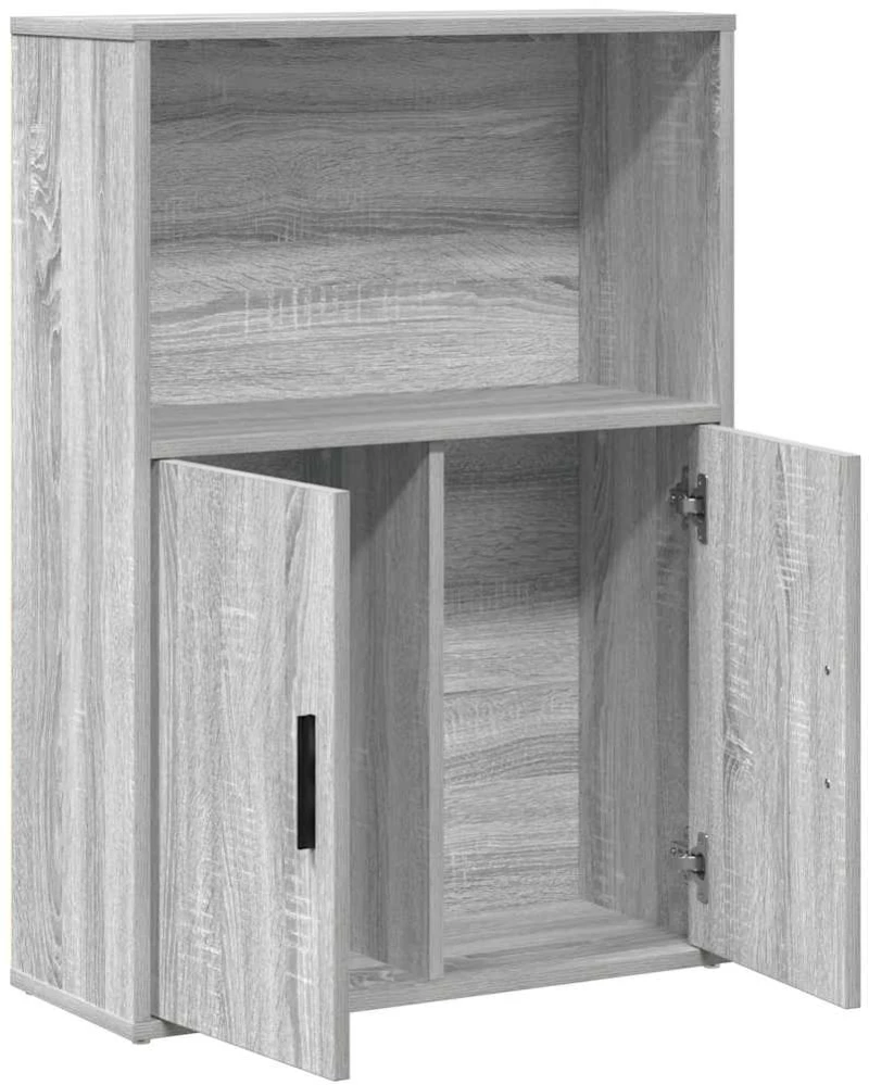 vidaXL Βιβλιοθήκη Γκρι Sonoma 60x24x85 εκ. από Επεξεργασμένο Ξύλο