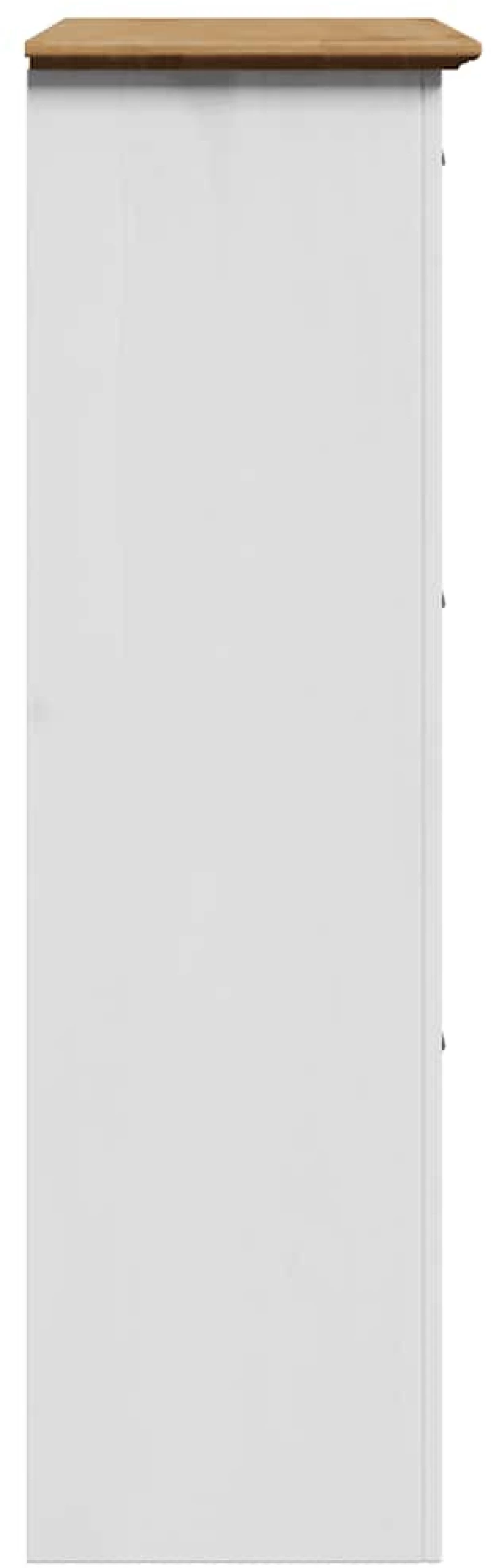 Ράφι παπουτσιών vidaXL BODO Λευκό και καφέ 80x35x118 cm