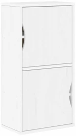 vidaXL Βοηθητικό Ντουλάπι ODDA Λευκό 40x24x79εκ. από Μασίφ Ξύλο Πεύκου