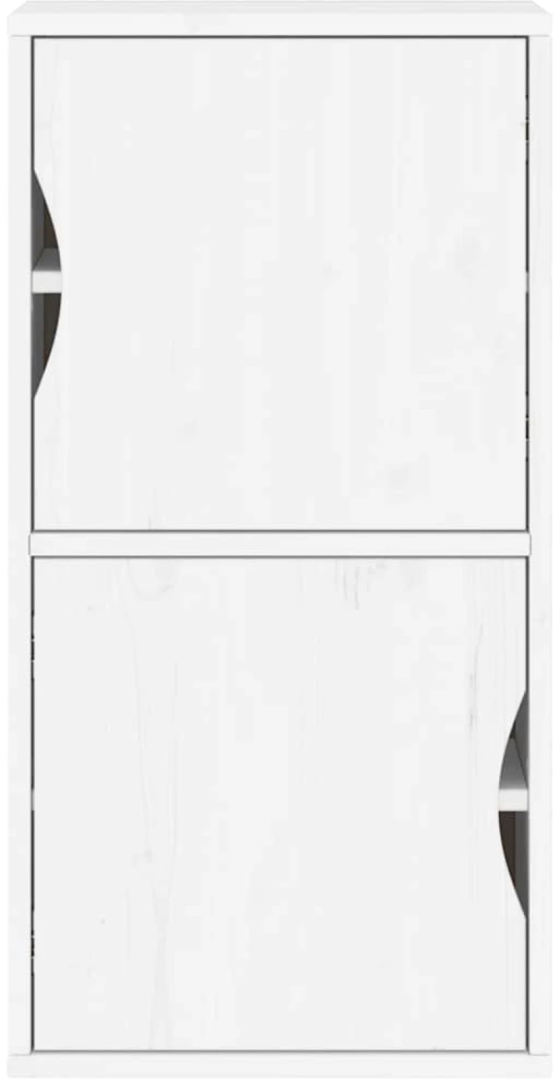 vidaXL Βοηθητικό Ντουλάπι ODDA Λευκό 40x24x79εκ. από Μασίφ Ξύλο Πεύκου