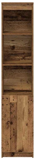 vidaXL Ντουλάπι Όψη Παλαιού Ξύλου 37,5x35x180 εκ. Επεξεργασμένο Ξύλο