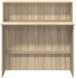 vidaXL Γραφείο υποδοχής Sonoma Δρυς 100x50x103,5εκ. Επεξεργασμένο Ξύλο