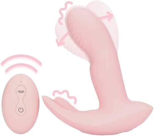 Wearable Fingering Motion Vibrator with Remote Control - Cherry Chiffon