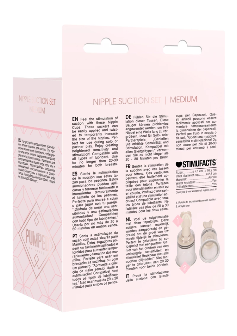 Nipple Suction Set Medium - Transparent