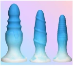 SET 3 X BLUE SILICONE PLUGS