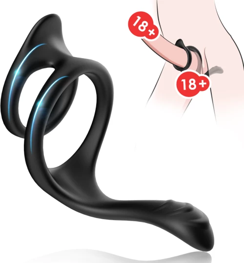 Double stretchable rings Tail black