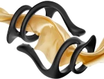 Double stretchable rings Tail black