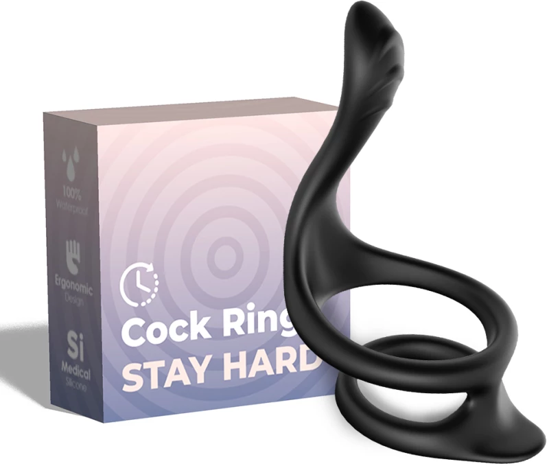 Double stretchable rings Tail black
