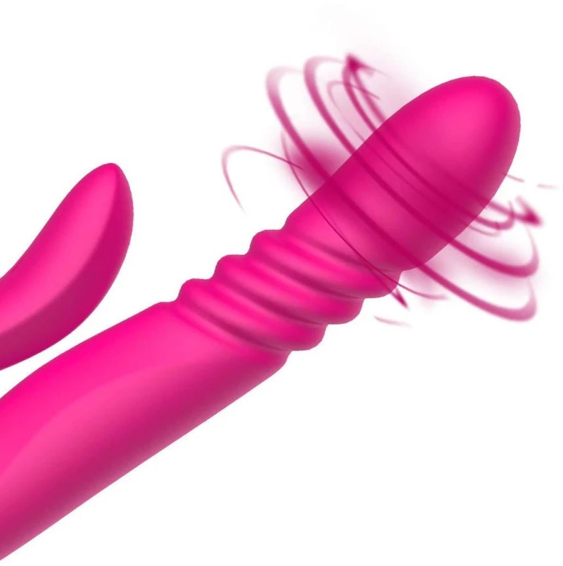 Deluxe Twirling Vibrating Thruster Pink